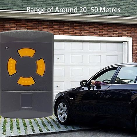 Telecomando per porta del garage 433,92 MHz per trasmettitori portatili, compatibile con i modelli Hormann HSM2, HSM4, HS1, HS2, HS4, HSE2, HSZ1, HSZ2 e HSP4 (2 pezzi). (1/2)