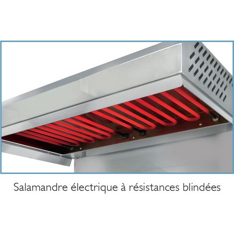 Salamandre électrique - 400 V - Plafond fixe - Résistances blindées - long. 800 mm - Sofraca (1/2)