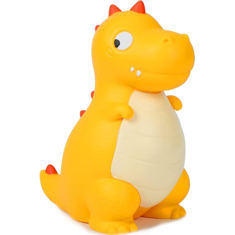 Cute Dinosaur Piggy Bank (Yellow), Unbreakable Cute T-Rex Piggy Bank, First Money Box, Best Christmas Birthday for Kids Boys Girls Home Decoration (1/5)