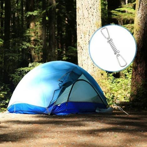 Boucle Ressort Tension Fixation Store - Voile D'ombrage Fixations Accessoires en Acier Inoxydable avec 4 Ressorts HéLico Étiquette (1/5)