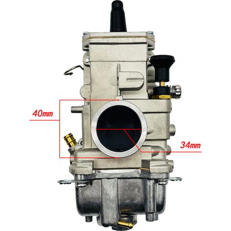 Carburateur Mikuni TM / TMX 32‑34 mm – Idéal pour moto préparée et custom – Boisseau plat, performance accrue pour moteur modifié (1/4)