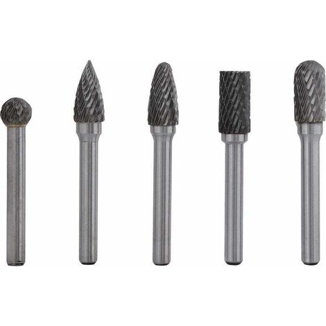 5-mm-Bohrer, Schärfwerkzeug aus Wolframstahl, 6-mm-Schaft, 10-mm-Kopf, Rotationsfräser-Set, Rotationsfräser aus Wolframkarbid, extrem vielseitige Hartmetallfräser