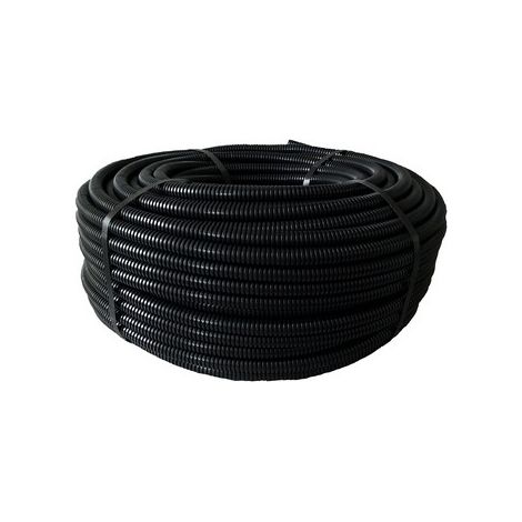 TUBO CORRUGATO NERO TF- Diam. 25 x 50 mt- DH- metri 50 (1/2)