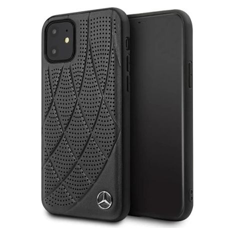 Coque rigide Mercedes MEHCP12SDIQBK pour iPhone 12 mini 5.4 noir/noir Bow Line