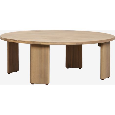 Mesa de centro ovalada 100x80 cm en madera de acacia Uleno SKLUM (1/5)