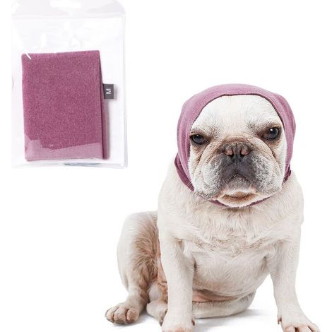 Cache-oreilles pour chien pour soulager l'anxiété, capuche apaisante pour le toilettage et le séchage du bain, protection d'oreille pour chats et chiens (taille M)