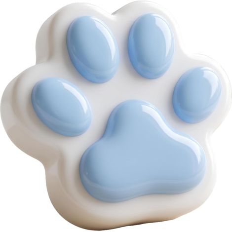Squishy Patte de Chat Géant, Jouet Anti-Stress pour Adultes (Bleu) (1/5)