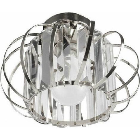 Lustre De Plafond E27 Design Moderne Métal Chrome Or Argent Argent (1/2)