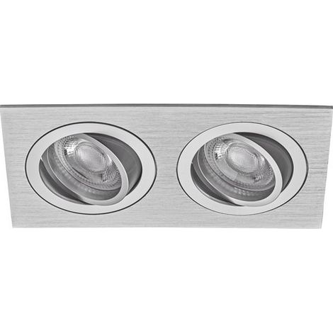 Faretto rettangolare IP20 inox
