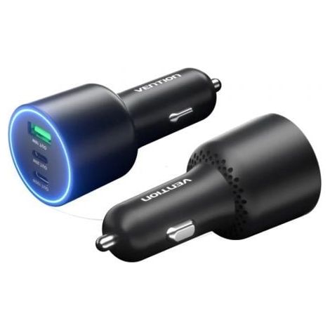 Cargador de Coche Vention FFQB0/ 2xUSB-Tipo C/ 1xUSB/ 100W