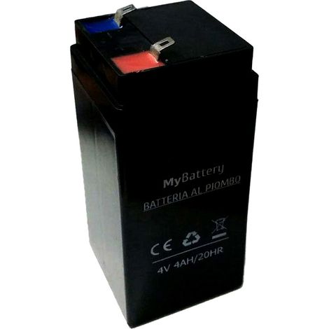 BATTERIA DI RICAMBIO AL PIOMBO RICARICABILE PER BILANCIA 40KG 4V 4AH