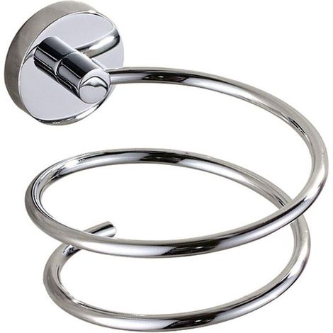 Supporto a parete in acciaio inox per asciugacapelli (1/5)