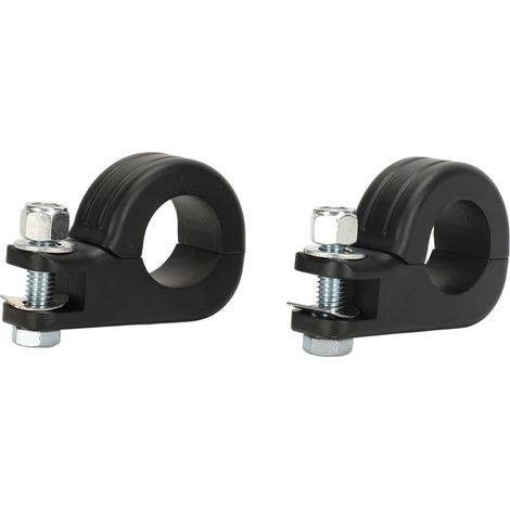 Motorrad-Fußrasten-Set, Klemmhalterung aus Aluminiumlegierung, schwarze Fußrasten für Motorräder (1/5)