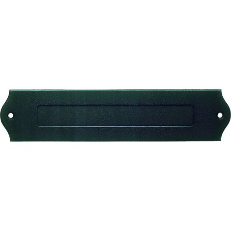 Entrada para buzón 1800 BOUVET - 260 x 60 mm - apertura 170 x 25 mm - hierro cementado negro - 20083