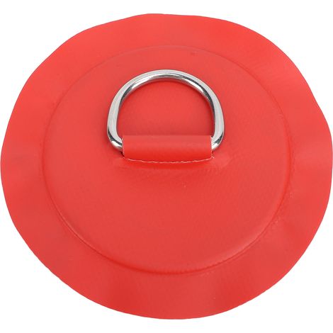 Ortviai Anneau D Circulaire en PVC et Acier Inoxydable pour Bateau Gonflable, Kayak, Dinghy – Rouge (1/5)