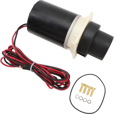 – Pompe à moteur de toilette RV 12V – Compatible Jabsco 37045 37245 – Rinçage silencieux – Construction ABS et métal durable