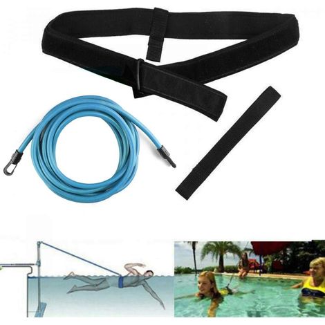 Ceinture de flottaison, Entraînement Ceinture de Natation, Entraîneur Résistance à la Natation Longe Laisse Piscine Aide à la Formation Harnais Ceinture Nage de Résistance Stationnaire (1/5)
