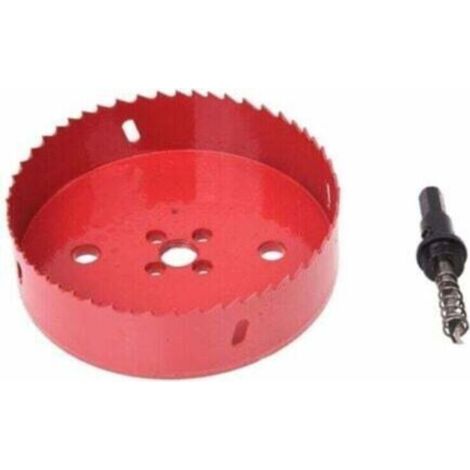 Scie cloche 125 mm – Couronne de forage pour plaque en liège, plastique et plâtre – Pour matériaux de construction secs, bois, métal (1/4)