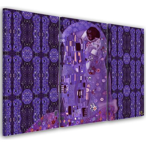 Quadro su tela 3 paneli, Adempimento di una donna astrazione - 60x40 (1/4)