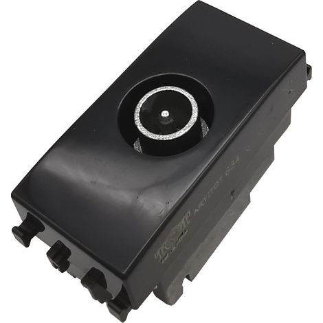 Frutti compatibili vimar plana Interruttori prese pulsanti nero antracite Presa TV passante (1/2)