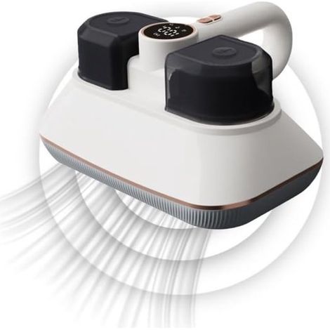 Staubmilben-Staubsauger Matratzenstaubsauger mit UV-Licht 3 Saugstufen Milben-Staubsauger mit LED-Display Doppelter Staubbehälter Kabelloser für (1/5)