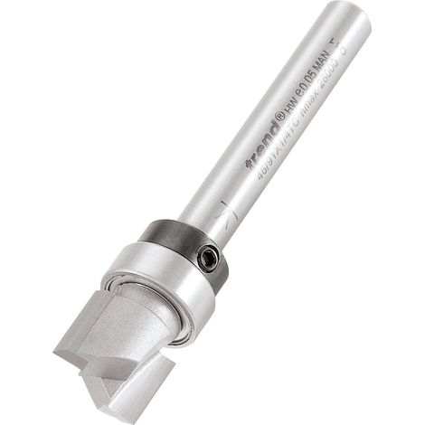 Trend Fresatore per Profilatura Guidato Professionale, Diametro 12,7 mm x Taglio 9,5 mm, Gambo da 6,35 mm, Cuscinetti, Punta in Carburo di Tungsteno, 46/91X1/4TC