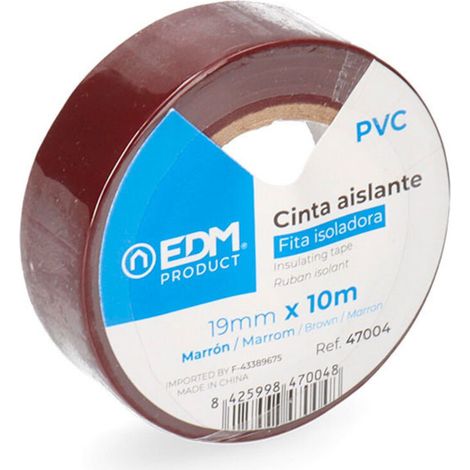 Ruban isolant, 10m x 19mm, marron 47004