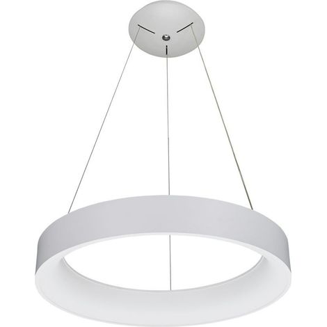 Italux Chiara - Sospensione moderna a LED bianca, bianco caldo 3000K 2310lm