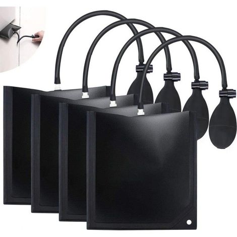 BelleRise - 4 coussins de levage pneumatiques, coussin de montage pour cale de pompe à air, outils de gonflage à main pour bricolage