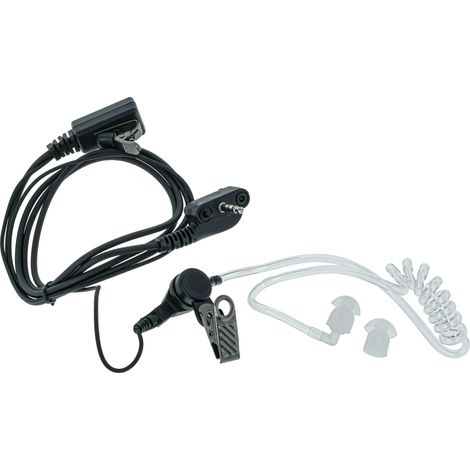 vhbw Headset kompatibel mit Yaesu / Vertex VX-354, VX-400, VX-410, VX-414, VX-420, VX-424, VX-427, VX-450 Funkgerät