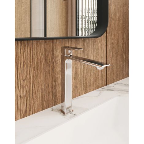 Rubinetto alto per lavabo con flessibili Cromo Ten (1/4)