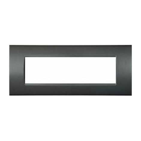 Mapam Placca 7 posti nero compatibile Bticino Living International - ART-P8007-NE