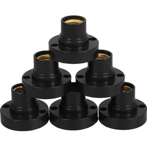 Lot de 6 petits supports ronds pour ampoules LED, douilles E14 à visser, adaptateurs de remplacement pour expériences d'éclairage DIY (1/5)