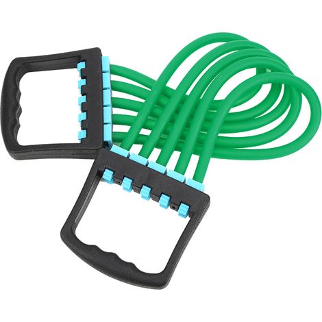 Appareil de yoga multifonction en caoutchouc amovible avec 5 cordes de traction, vert. (1/5)