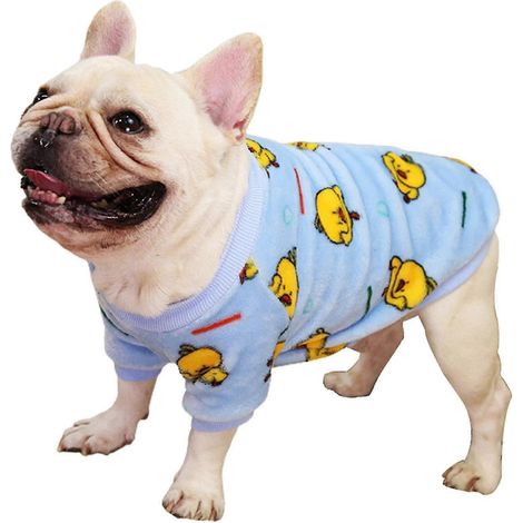 Vêtements pour animaux de compagnie, vêtements respirants pour chiens, vêtements doux et résistants pour chiots avec de jolis imprimés.-L-Sky Blue