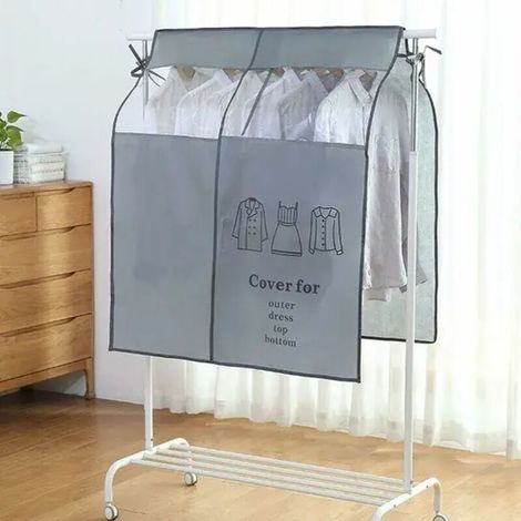 Housse de protection universelle pour vêtements 90 × 110 cm (gris) (1/4)