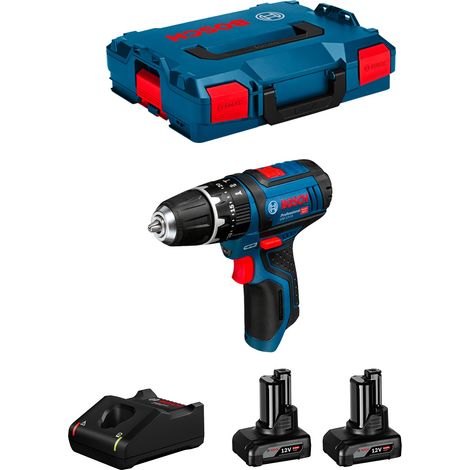 Trapano a Percussione BOSCH GSB 12V-15 (2 x 6,0 Ah + GAL12V-40 + L-Boxx 102) (1/5)