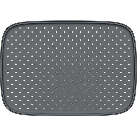 BERNSTEIN - Ducha Ducha rectangular en ABS con chorro de lluvia y anticalcáreo - 30x21cm - D2201E - Negro mate Negro mate