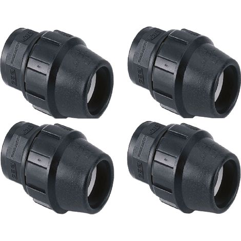 Pack 4 Enlace Hembra Polietileno 25mm x 3/4'' para Tuberia de polietileno 25 mm  Enlace rosca Hembra 25 Aenor  Conector riego (1/3)