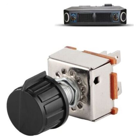 Interrupteur de ventilateur AC 3 vitesses universel bouton plastique pour Four Seasons 35702 MEI 1151 RD3646 Mack et Freightliner remplacement 25A (1/4)