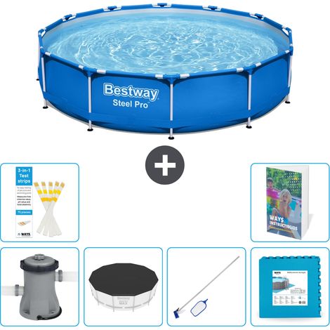 Bestway Piscina Bestway Steel Pro Rotonda - 366x76 cm - 7-pezzi  S191 (1/5)