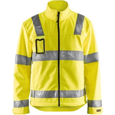 Giacca softshell Blaklader ad alta visibilità di classe 3 Giallo M (1/5)