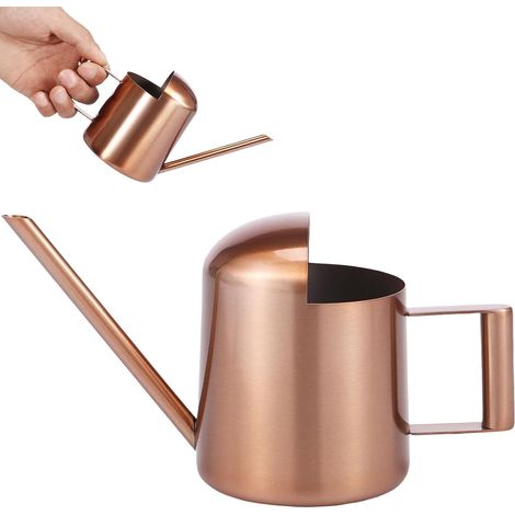 1 Arrosoir Plante Intérieur Acier Inoxydable Bec Long 300ml Poignée Ergonomique Jardin Maison (1/5)
