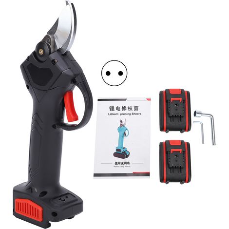 Sécateur électrique sans fil pour arbres fruitiers, outil de coupe de branches de jardin, prise UE AC100-240V (1/5)
