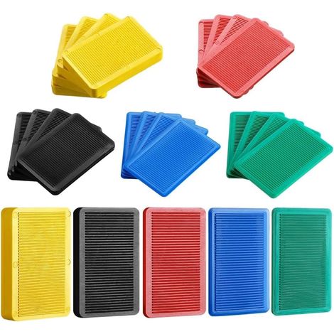 Cales en plastique pour porte de toilettes, 300 pièces, carrelage (1/5)