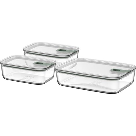 Accessorio cucina mepal easy clip 3 pezzi vetro Nordic Sage