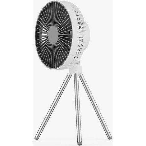 Ventilateur de camping, ventilateur suspendu, ventilateur de bureau avec trépied, 3 vitesses, mini ventilateur 6 pouces, 4000 mAh (1/4)