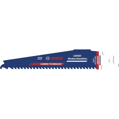 Bosch Universal Expert S956DHM Säbelsägeblatt Sägeblatt Expert Window Demolition für Holz mit zähem Metall, Kunststoff, Aluminium HCS 150 mm 10 Stück
