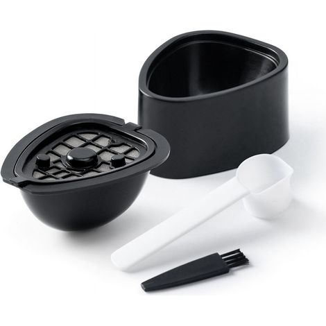 Capsule Café Réutilisable - Pour Machine 9662.62 - Filtre à Café et Thé - Comprend Filtre + Remplisseur + Cuillère-Brosse - 1 Pièce (1/5)
