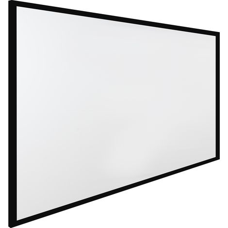 110 pouces Écran de Projection, Angle Vision 160°, formats 16:9,pour montage mural et au plafond, 3d, 4K, écran de vidéo, écran projecteur, blanc (1/5)